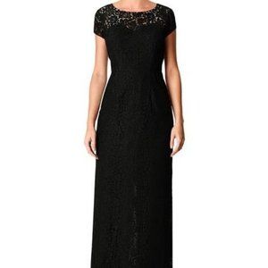 eShakti Illusion Floral Lace Sheath Dress, Black, 2X-22W, NWOT